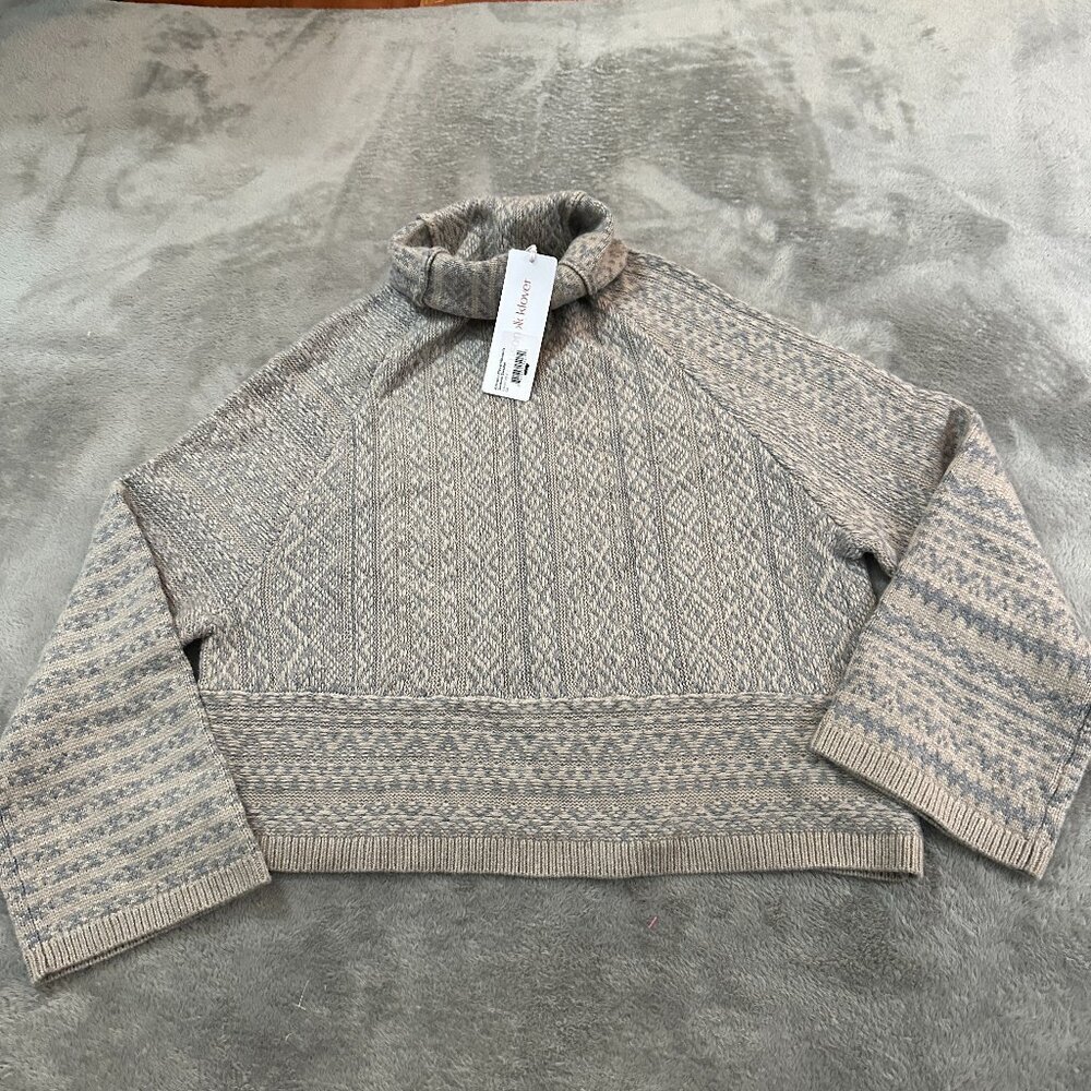 NWT Krimson Klover Gardena Turtle Neck Merino Wool Sweater SMALL Alpaca